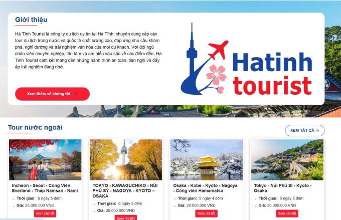 Hà Tĩnh Tourist | Công ty cổ phần giáo dục và Du lịch Hà Tĩnh